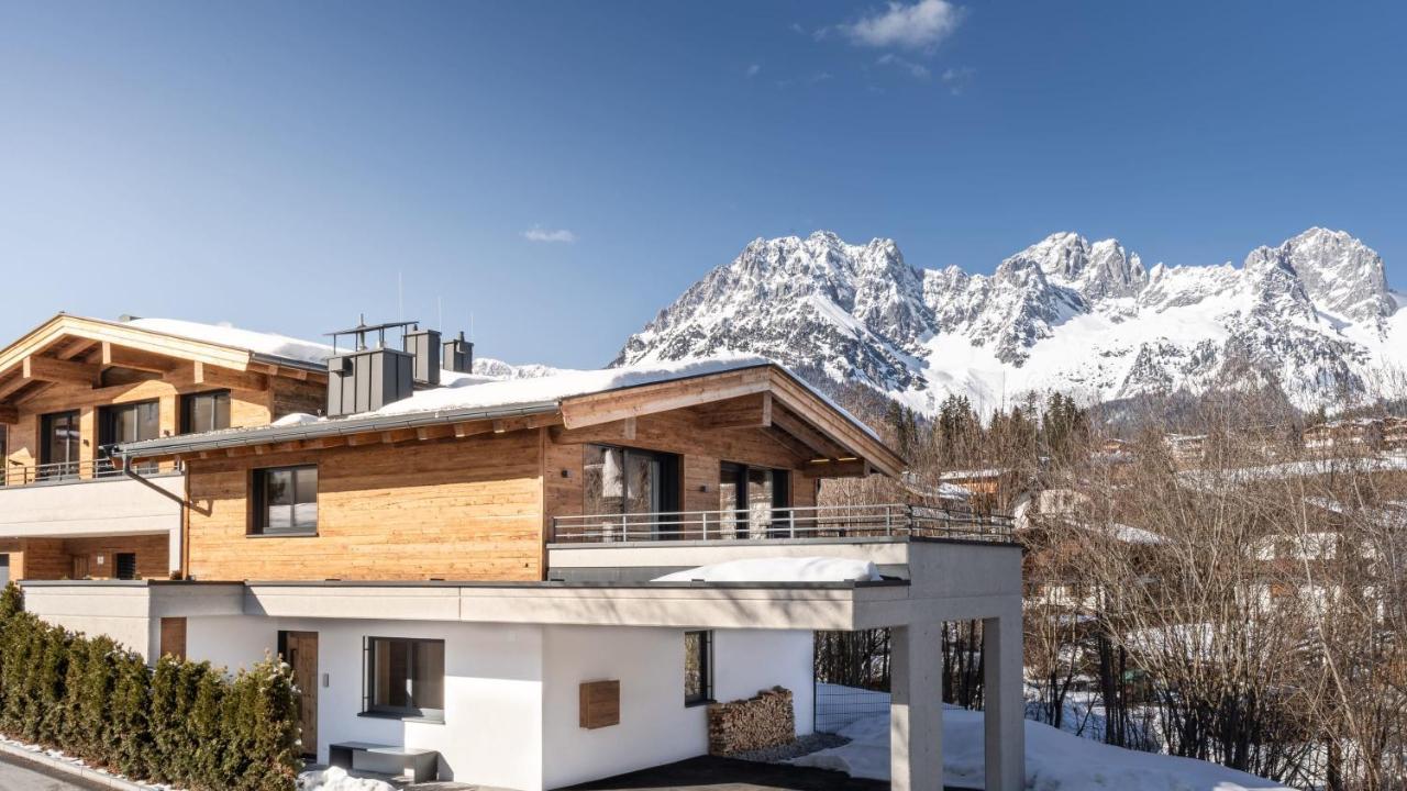 Geniessen Sie Bergblick & Sauna Im Modernen Chalet Going am Wilden Kaiser Dış mekan fotoğraf