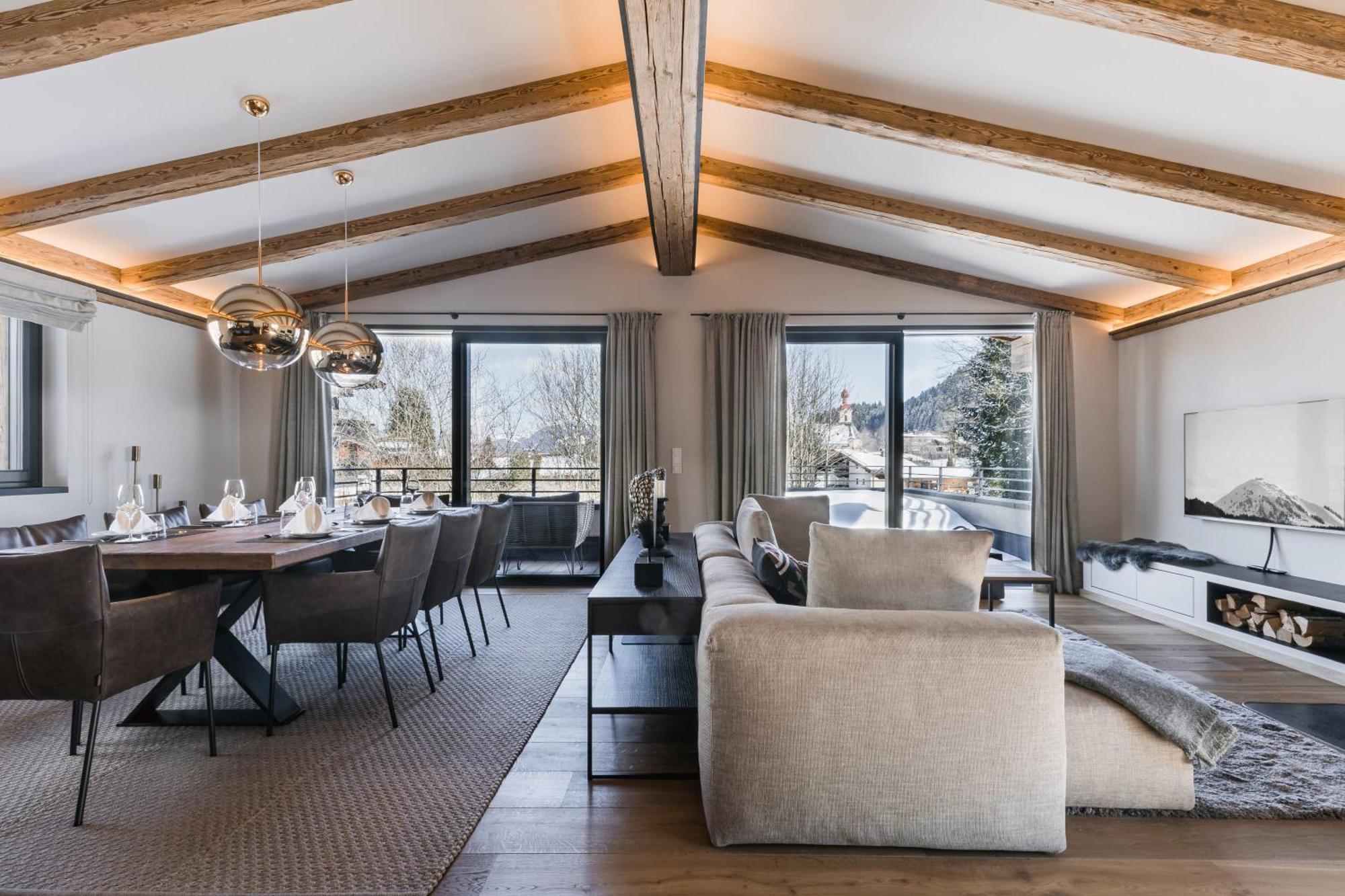 Geniessen Sie Bergblick & Sauna Im Modernen Chalet Going am Wilden Kaiser Dış mekan fotoğraf